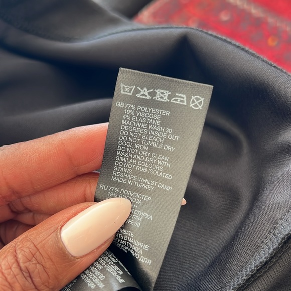 Reiss Black Half-Zip Top - Picture 5 of 5